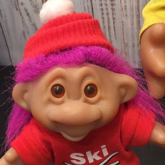 Dam Norfin Troll Doll set lot Vintage 1977 - Picture 4 of 9